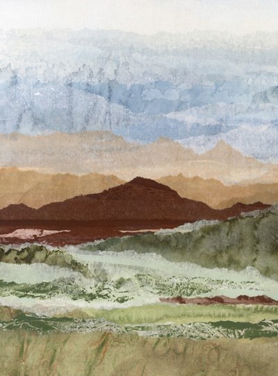 Abstract Mountain Layers by Lara Eckerman