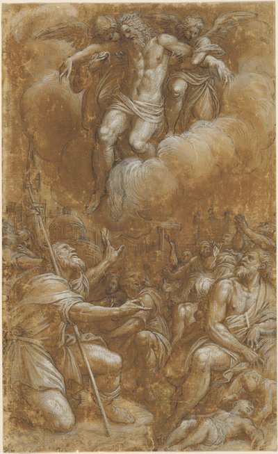 Saint Roch Interceding on Behalf of Plague Victims by Lattanzio Gambara