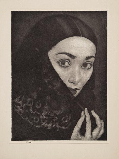 Lady with a Shawl by Laura Knight