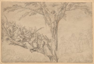 The Crucified Christ as the Tree of Life with Monks and Nuns by Laurent de la Hyre