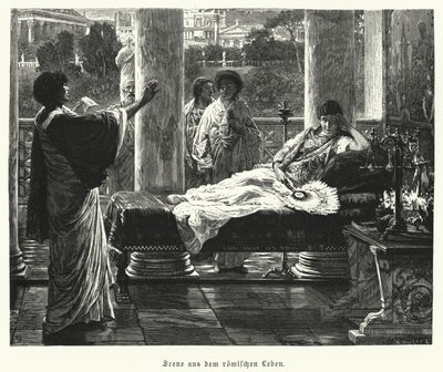 Scene from life in ancient Rome by Lawrence (after) Alma Tadema