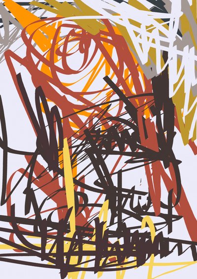 Dynamic Abstract Lines by Lembayung senja studio [Vintage Poster]