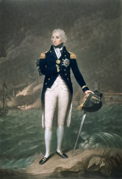 Sir Horatio Nelson, K.B., Rear Admiral of the Blue, engraved and published by William S. Barnard by Lemuel Francis Abbott