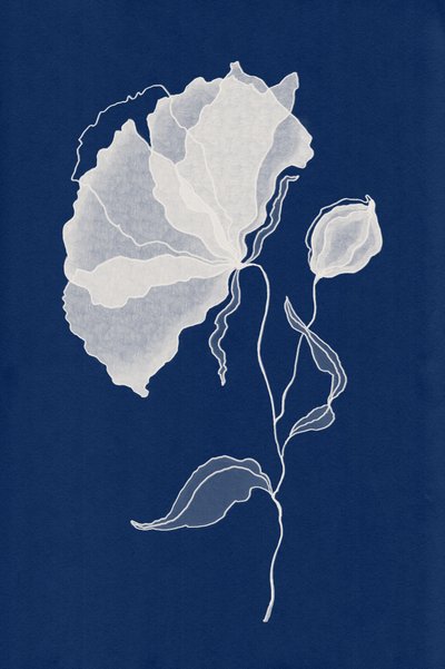 Ethereal Blue Bloom by Lena Refur