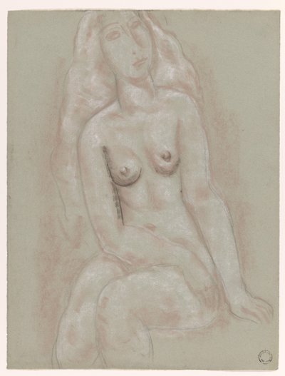 Seated Female Nude by Leo Gestel