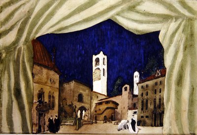 Design for The Marchioness Hunting by Leon Bakst