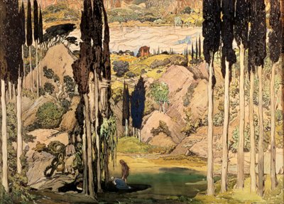 Set Design for Act II of a Ballet Russes Production of Ravel