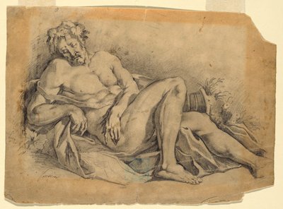 Bacchus Sleeping (after Poussin), 1886–92 by Leon Dabo