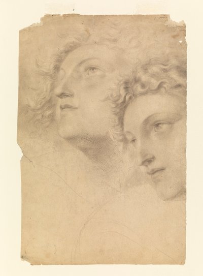 Two Female Heads, 1886–92 by Leon Dabo