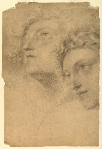 Two Female Heads, 1886–92 by Leon Dabo