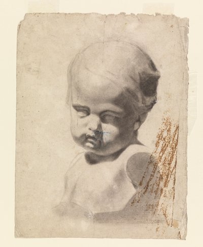 Study of a Bust of a Child (from a plaster cast) by Leon Dabo