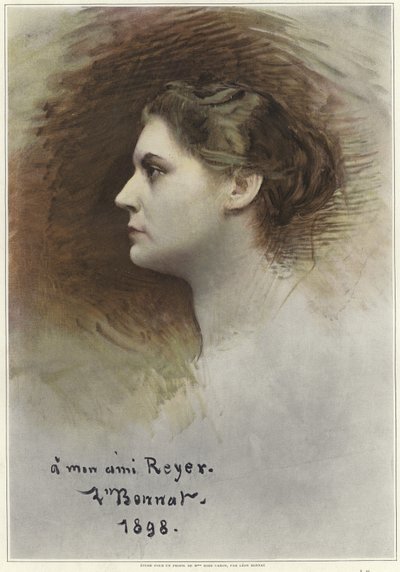 Study for a Profile of Rose Caron by Leon Joseph Florentin Bonnat