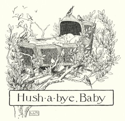 Hush-a-bye, baby, on the tree top (engraving) by Leonard Leslie Brooke