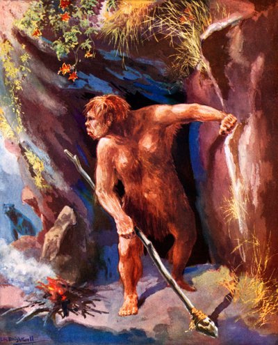 Neanderthal Man by Leonard Robert Brightwell