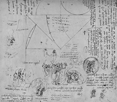 Geometrical Figures and Designs for Allegorical Representations by Leonardo da Vinci