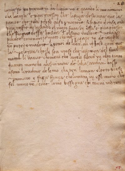 Unsigned extract from The Codex Trivulzianus by Leonardo da Vinci