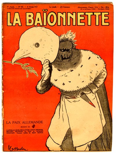 Cover of La Baionnette, Satirical in Colors by Leonetto Cappiello