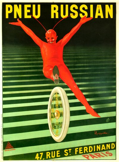 Pneu Russian American by Leonetto Cappiello