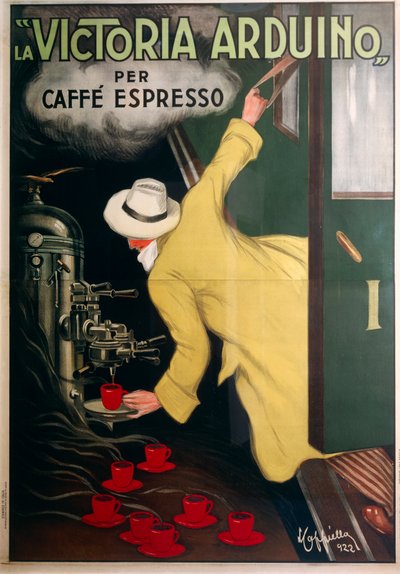 Advertising for Victoria Arduino espresso coffee machine by Leonetto Cappiello