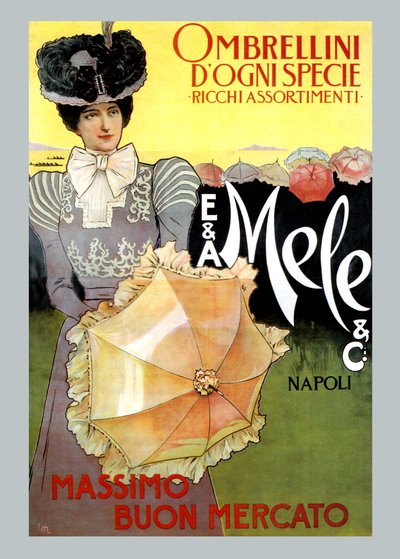 Rich Assortment in Umbrellas from Mele by Leopoldo Metlicovitz