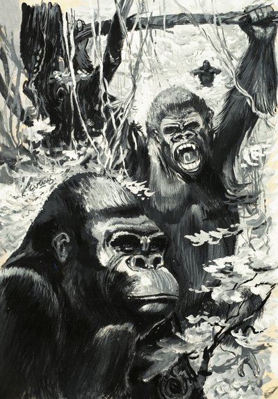 Gorillas by Leslie Field Evans