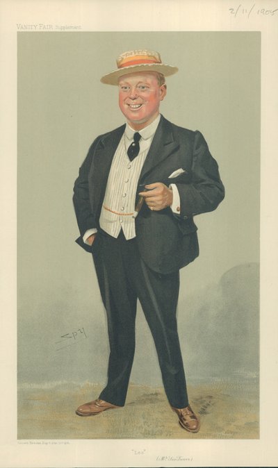 Leo Trevor, Leo, 2 November 1905, Vanity Fair cartoon by Leslie Matthew Ward