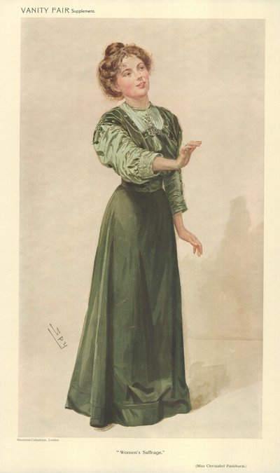 Miss Christabel Pankhurst by Leslie Matthew Ward