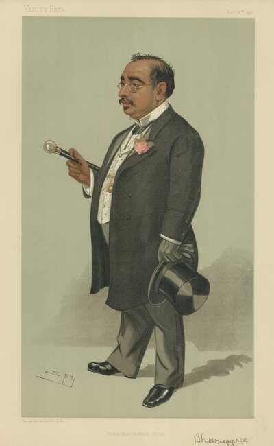 Mr Mancherjee Merwanjee Bhownagree by Leslie Matthew Ward