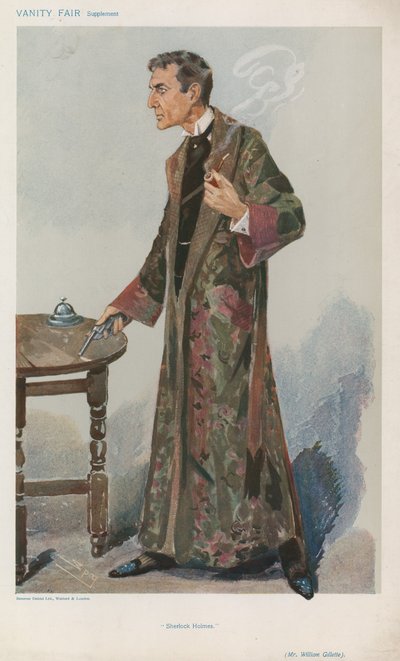 Mr William Gillette by Leslie Matthew Ward