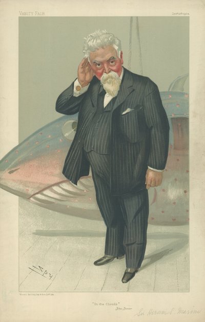 Sir Hiram Stevens Maxim by Leslie Matthew Ward