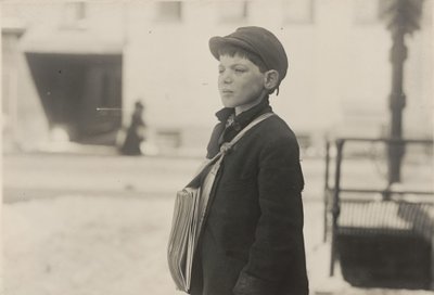 Tony Casale, "Bologna," 11 Years Old, Selling Newspapers for 4 Years, Hartford, Connecticut, March 1909 by Lewis Wickes Hine