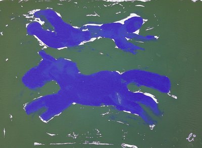 Abstract Horse and Runner by Li Gessbo