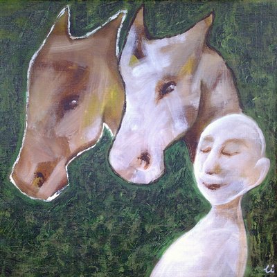 Serene Horse Connection by Li Gessbo