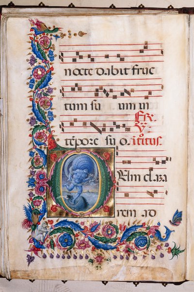 Piccolomini Library: choir book, cod. 20.5, ff. 36v with “Aeolus” by Liberale da Verona
