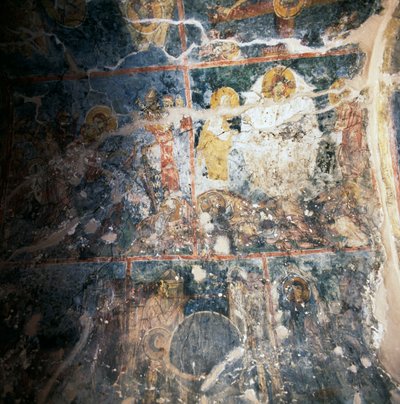 Frescoes on Ceiling of Monastery of Agios Georgios, Diavaide, Crete, Greece by Unbekannt Unbekannt