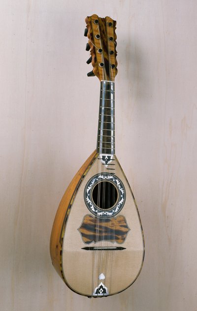Neapolitan Mandolin, Musical Instrument Built in the Workshop of Pasquale Scala, Praiano, Campania, 20th Century by Unbekannt Unbekannt