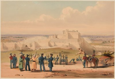 The Storming of Ghuznee. Commander in Chief & Staff, 23 July 1839 by Lieutenant Thomas (after) Wingate