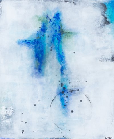 Blue Ethereal Flow by Lillian Christiansson