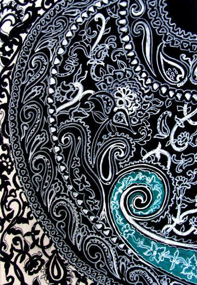 Paisley Study, 2016 by linda arthurs