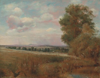 Landscape at Hampstead, with Harrow in the Distance by Lionel Constable