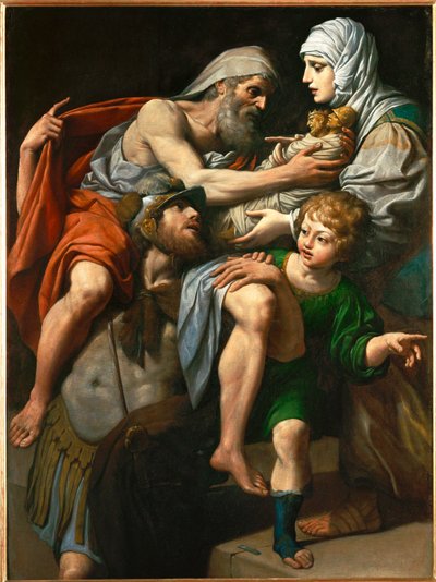 Aeneas and Anchises by Lionello Spada