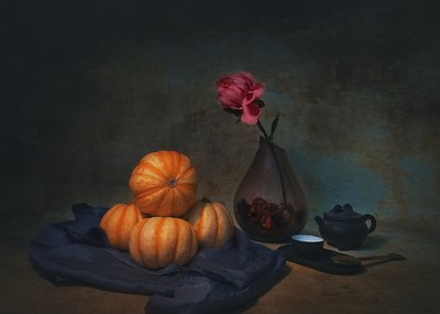Cozy Autumn Still Life by Liu Xing