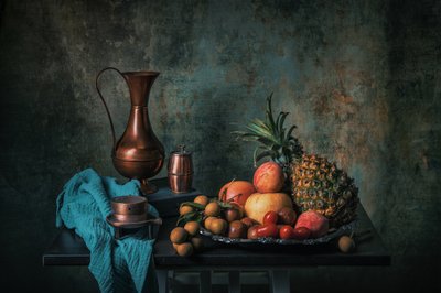 Rustic Fruit and Copper by Liu Xing