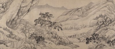 Traveling Amid Streams and Mountains, 1680 by Liu Yu