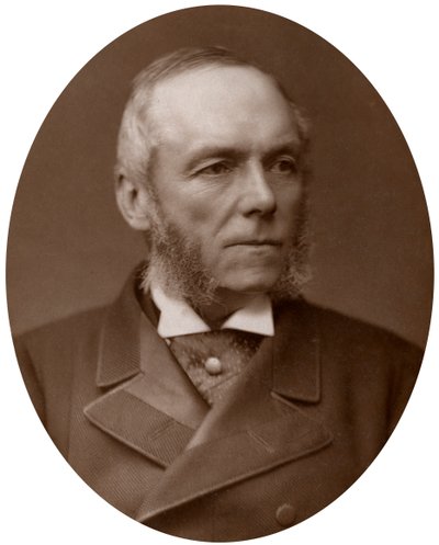 Right Hon George Osborne Morgan, QC, MP, Judge Advocate-General, 1883 by Lock and Whitfield