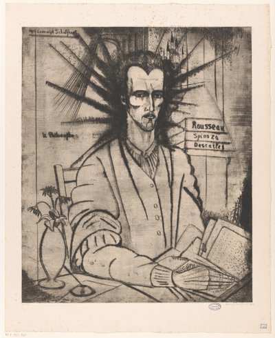 Philosopher by Lodewijk Schelfhout (signed by artist)