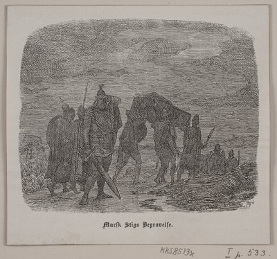 The Burial of Marsk Stig by Lorenz Frølich