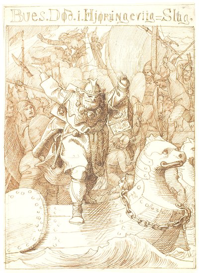 Death of Bue by Lorenz Frølich