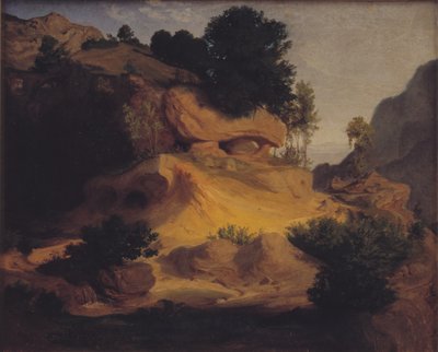 Landscape near Subiaco, Italy by Lorenz Frølich
