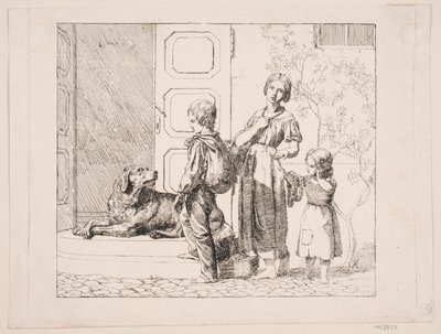 Three Beggar Children by Lorenz Frølich